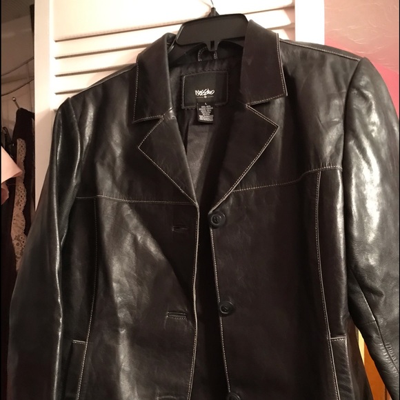 Mossimo Leather Jacket Blazer 